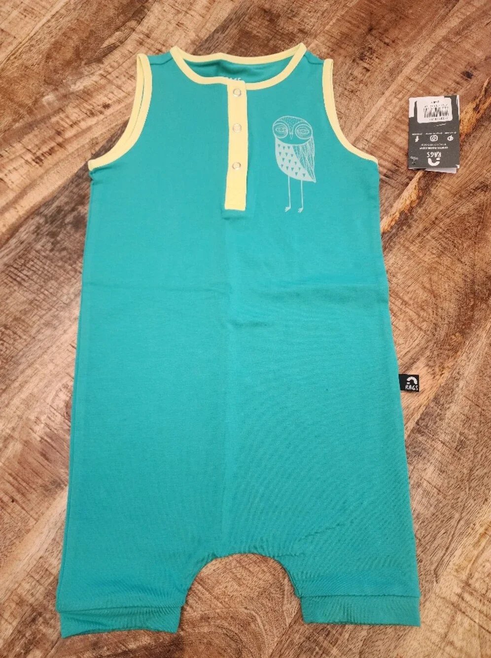 Rags To Raches 3/4 Short Rompers - Picture 2 of 4